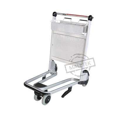 Aluminum Alloy Airport Luggage Trolley Using Airport With Handle Released Brake