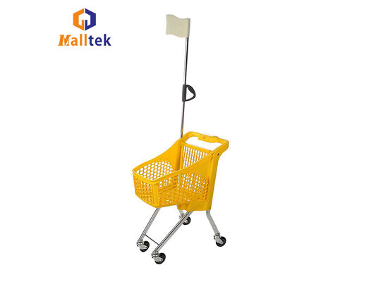 Kids Trolley For Supermarket Shopping With Advertising Flagpole