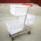 Colorful High Quality Three Basket Supermarket Shopping Trolley For Grocery 100KG Loading
