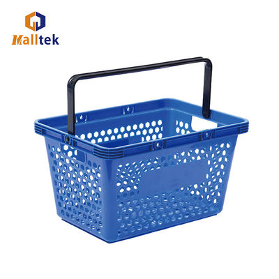 Design Customized Plastic Hand Basket For Retail Shopping At Supermarket Single Handle