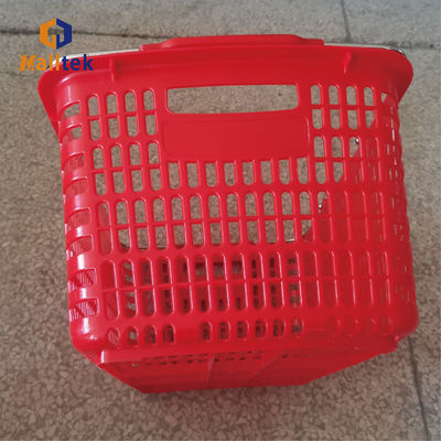 Supermarket Shopping Made Easy HDPP Plastic Hand Basket Double Handles
