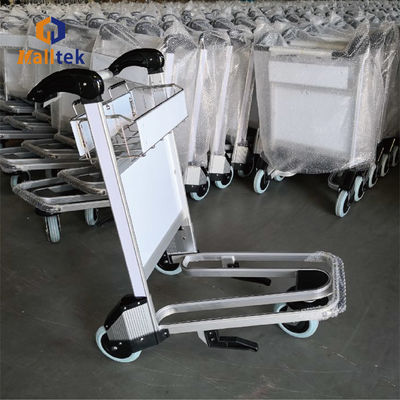 Aluminum Alloy Airport Luggage Trolley For Intermational Airport