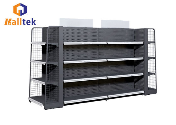 Customized Supermarket Gondola Shelving System Gondola Stand Shelf 5 Layers