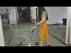 Supermarket Shopping Trolley Unfolding Cart For Grocery Store