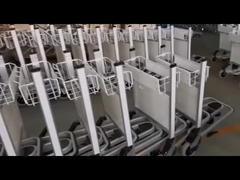 3 عجلات 250 كيلوغرام عربة أمتعة المطار سبائك الألومنيوم مع الفرامل التلقائية