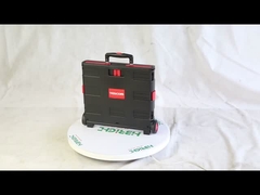 عربة السوبر ماركت قابلة للطي باليد مع عجلة البلاستيك